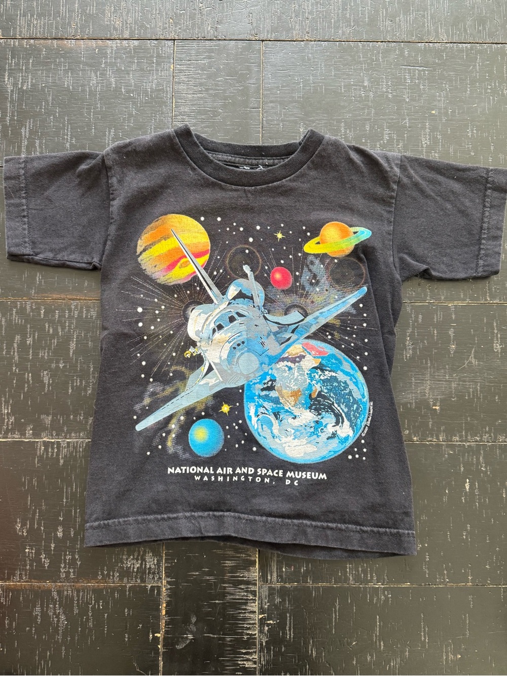 National Air and Space Museum Kids Black Space Shuttle Tee